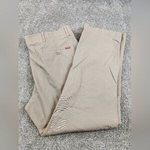 Dixxon Pants Mens 40x30 Khaki D-Flex Chino Casual Straight Fit Outdoors